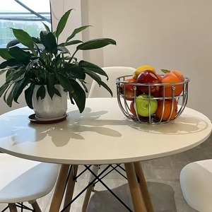 Silver Finished Metal Fruit <b>Basket</b> Kitchenware Fruit <b>Storage</b> Wired <b>Basket</b> Best Design Handmade Fruit <b>Storage</b> <b>Basket</b> - Product Image 5