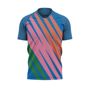 T-shirt d'entraînement professionnel à manches courtes pour homme, 100 % polyester, tricoté, respirant, personnalisable par sublimation, pour équipe - Product Image 5