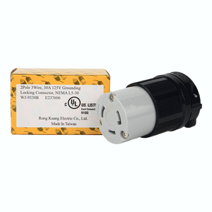 ฮับเบลล์ที่เข้ากันได้ WJ-9330B 30A อุตสาหกรรม125V NEMA ตัวเชื่อมต่อล็อค L5-30การรับรองการเข้าถึงสำหรับการใช้งานเครื่องกำเนิดไฟฟ้า - Product Image 5