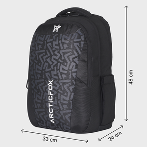 Mochila negra para portátil Arctic Fox Stamp - Product Image 6