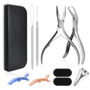 Kit de pinzas para extensiones de cabello de calidad profesional para la aplicación, eliminación y peinado del cabello. - Product Image 1