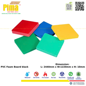 Plaque en mousse PVC WPC personnalisée, épaisseur 10 mm, densité 0,6 g/cm³, ignifuge, pour armoires intérieures, enseignes publicitaires, couleurs, marque Pima - Product Image 4