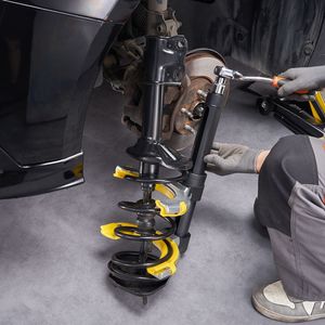 Kit de compression de ressort MacPherson avec extracteur de ressort à fourche interchangeable, outil de démontage, support personnalisable OEM - Product Image 2