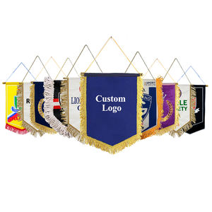 Banderín de Equipo de Fútbol Satinado Brillante Personalizado de Gran Cantidad Directo de Fábrica con Impresión Digital <span class=keywords><strong>para</strong></span> Gimnasios <span class=keywords><strong>Universitarios</strong></span> y Salas de Estudio - Product Image 3