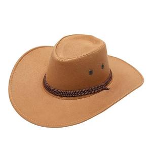 Sombrero de Vaquero de Lana de Alta Calidad con Corona Alta y Ala Ancha para un Estilo Occidental Audaz y Clásico - Product Image 6