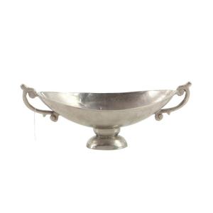 Bol à fruits en métal pour la décoration de la maison, avec poignées, style piédestal, bols et plats argentés, vaisselle de table, bols décoratifs faits à la main - Product Image 1