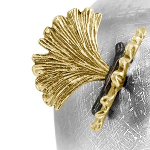 Vase à fleurs de luxe moderne Saleem International 2026, motif feuille, fait main, design antique - Product Image 6