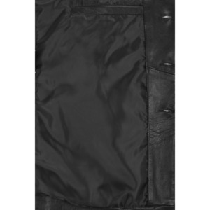 Custom 100% Genuine Napa Leather <b>Men's</b> <b>Waistcoat</b> Mandarin Collar <b>Indian</b> Ethnic Wedding Vest Private Label Wholesale Supplier - Product Image 4