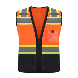 Premium Quality Safety Vest High Visibility Reflective Material For Industrial Safety Compliance <b>Construction</b> Site <b>Working</b> Gear - Product Image 1