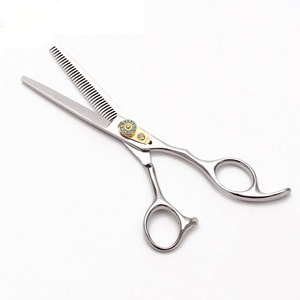 Tijeras de Peluquería Profesionales Duraderas de Acero Inoxidable 4Cr13 con Punta Afilada para Diestros, Mango Largo de Goma, 28 Dientes, para Uso en Salón - Product Image 4