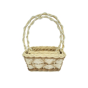 ตะกร้าตกแต่งทำมือจากหวายและไม้ไผ่ - Product Image 6