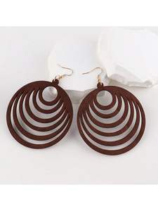 Pendientes de Madera Estilo Hawaiano y Samoano en Oferta, Venta al por Mayor, para Mujer, Regalo, Fiesta, Boda, Mejor Precio - Product Image 4