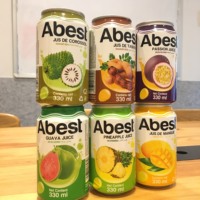 Jugo de Fruta Natural al por Mayor en Lata de Aluminio, Bebida Frutal Fresca, Jugo de Durazno Enlatado de 330 ml, Venta al por Mayor