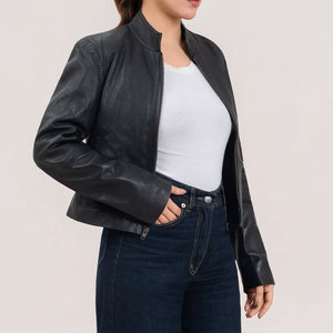 Latest Fashion Comfortable High Quality Women Leather Jacket For Style Fashionable Winter for Autumn Season - Product Image 6