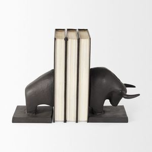 Serre-livres robustes en métal, support de livres de qualité supérieure, conçus pour la maison, le bureau, la bibliothèque, solution de rangement décorative - Product Image 2