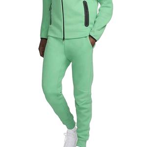 Pantalon de jogging décontracté pour homme en toile légère à taille haute avec logo personnalisé, taille élastique, coupe ample, jambe droite, uni, 2026 - Product Image 4