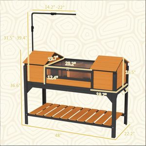 Casetta/Cuccia Moderna in Legno per Tartarughe e Criceti di Taglia Media e Piccola, per Uso Interno/Esterno - Product Image 4