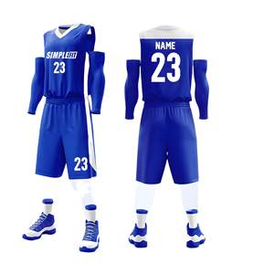 Ensemble de maillots de basket-ball unisexes pour adultes, production rapide personnalisée, 100% polyester respirant, uniformes sportifs d'équipe, transfert thermique/numérique - Product Image 3
