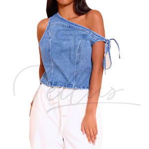 Veste en jean courte pour femme, tendance, haute qualité, meilleur style, taille standard, denim de qualité supérieure. - Product Image 6