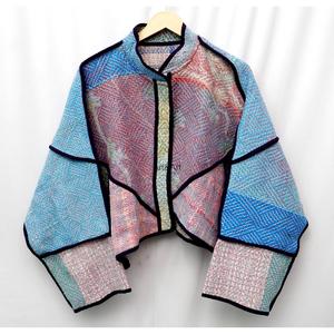 Vintage Handmade Finished Premium Kantha Regular Size Hand <b>Quilted</b> Breathable Eco-Friendly Patchwork Cotton Autumn/Winter <b>Jacket</b> - Product Image 1