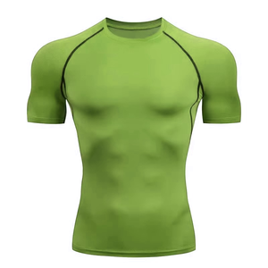 Custom <b>Men</b> Rash Guard Full Sleeve Quick Dry Spandex <b>Compression</b> <b>Shirt</b> Front Logo Printing OEM Service 140g Fabric Weight - Product Image 5