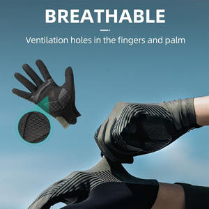Guantes de Ciclismo Personalizados OEM, con Dedos Completos, Acolchado de Gel, Transpirables, con Pantalla Táctil, para Bicicleta de Montaña, Carretera, Carreras, Deportes al Aire Libre, ODM - Product Image 5