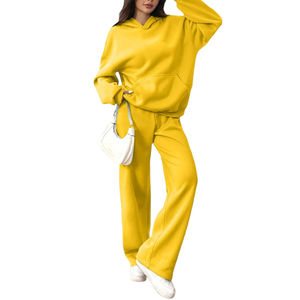 Chándal de invierno extragrande para mujer, ligero, con hombros caídos, talla grande, chándal personalizado, ropa deportiva informal a la moda - Product Image 4