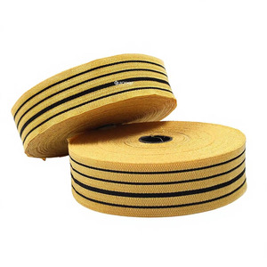 Garniture tressée artisanale métallique dorée avec rayures noires, galon décoratif de luxe en fil métallique à 4 brins pour uniforme - Product Image 6