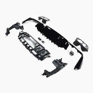 Diffuseur arrière ABS noir à quatre sorties pour Mercedes Benz <span class=keywords><strong>Classe</strong></span> <span class=keywords><strong>E</strong></span> E53 W213 2017 2022 - Product Image 3