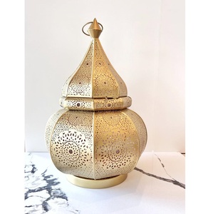 Attractive Finished <b>Black</b> Matte Color Coated Metal Iron Moroccan <b>Lantern</b> for Hotel Ramadan Lighting Decorative Use Floor <b>Lantern</b> - Product Image 2