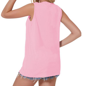 Nouveau débardeur tendance pour femmes, col rond, sans manches, vêtements d'été pour femmes, débardeur avec étiquette privée personnalisable - Product Image 2