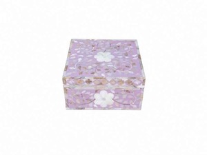 Boîte à bijoux MOP en gros, organisateur de rangement de bijoux fait main pour boucles d'oreilles, bagues, colliers, bracelets – En vente - Product Image 2