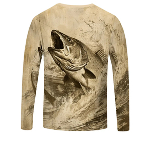 Camisas de Pesca para Hombre al por Mayor de Alta Calidad, Sublimadas, Transpirables, de Secado Rápido, Antibacterianas, UPF 50, de Spandex/Poliéster - Product Image 2