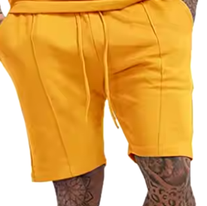 Conjunto de Camiseta y Pantalones Cortos Casuales para Hombre, Diseño Elegante, Ligero, Antiarrugas, Transpirable, de Forro Polar, Cómodo, de Manga Corta, Calidad Premium - Product Image 4