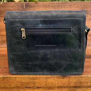 กระเป๋าถือหนังแท้สำหรับผู้ชายและผู้หญิงกระเป๋าแมสเซนเจอร์สะพายข้างขนาดเล็กหนังวัวความจุขนาดใหญ่ - Product Image 5