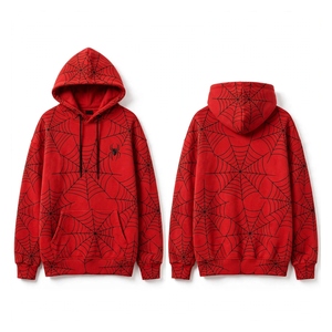 Sweat à capuche SPIDER WEB de haute qualité, très cool et chic, pour un usage décontracté et en plein air - Product Image 2