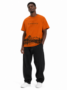 <b>Mountain</b> Graphic <b>T</b>-<b>Shirt</b> for Men Custom Cotton Crew Neck Tee Casual Outdoor Landscape Print Short Sleeve Streetwear Wholesale - Product Image 4