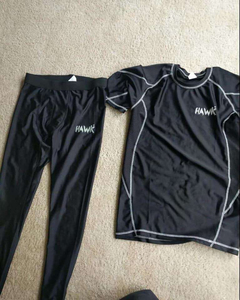 Chemise de compression à manches longues noire, 100% polyester, respirante, séchage rapide, antibactérienne, UPF 50, logo personnalisé, fitness, MMA - Product Image 6