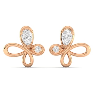 Pendientes de Diamantes de Oro Amarillo para Mujer, Corte Pera, Diamantes Cultivados en Laboratorio, Románticos, para Uso Diario, Oro de 10K, 14K, 18K, Plata 925, 935 - Product Image 3