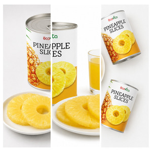 Made In Vietnam Hot Sale Delicious <b>Big</b> Sale Canned Pineapple in Natural Pineapple Juice Packed in 30oz Can - Product Image 2