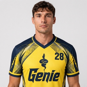 เสื้อและกางเกงกีฬาสำหรับสโมสรฟุตบอล ผลิตจากวัสดุโพลีเอสเตอร์แห้งเร็ว น้ำหนักเบา เหมาะสำหรับการฝึกซ้อมและการแข่งขัน - Product Image 5