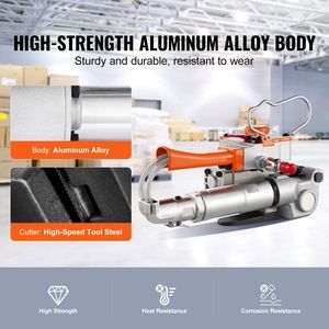 Reggiatrice Pneumatica Portatile da 1/2''-3/4'' per Nastro in PET, Macchina Automatica per Imballaggio e Legatura - Product Image 5