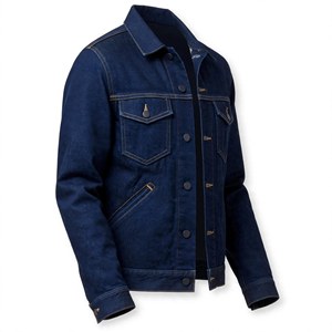 Chaqueta Vaquera para Hombre, Color Sólido, Algodón Lavado, Cuello Camisero, Corte Regular, Cierre de Botón, Estilo Otoñal - Product Image 3