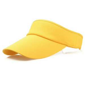 หมวกแก๊ปสีเหลืองแบบปรับได้สำหรับทุกเพศ ปีกโค้ง ป้องกันแสงแดดสำหรับฤดูร้อนกลางแจ้ง ผลิตจากโพลีเอสเตอร์สำหรับผู้ใหญ่ รับผลิตตามแบบ สำหรับกีฬาเทนนิส - Product Image 1