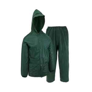 Traje Impermeable Universal para Adultos, Verde, PVC, para Campamento al Aire Libre, Ropa Casual para Lluvia, Individual - Product Image 1