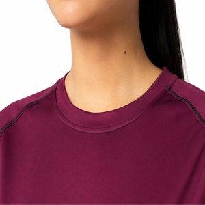 Camiseta deportiva personalizada para mujer, de secado rápido, ligera, atlética, con impresión por sublimación personalizada. - Product Image 6