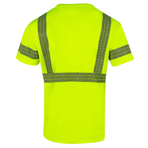 T-shirt de travail à manches longues haute visibilité pour hommes, classe 3, avec bandes réfléchissantes, conçu pour les situations d'urgence - Product Image 2