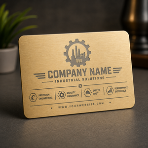 Plaque de nom en laiton personnalisée, impression numérique rectangulaire, gravure au laser, carte de visite, design de logo moderne pour cadeau d'entreprise - Product Image 5