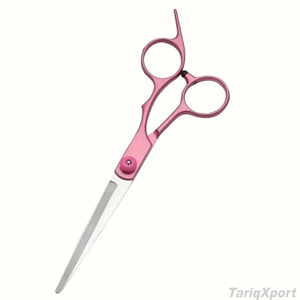 Rose Gold Stainless Steel Lightweight Right-Handed Barber Scissors 6 Inch Professional Hair <b>Thinning</b> Shears Sharp Convex Edge - Product Image 5