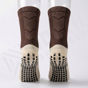 <b>Brown</b> Crew <b>Socks</b> Solid Knitted Breathable Regular Fit Adult Casual Wear - Product Image 2